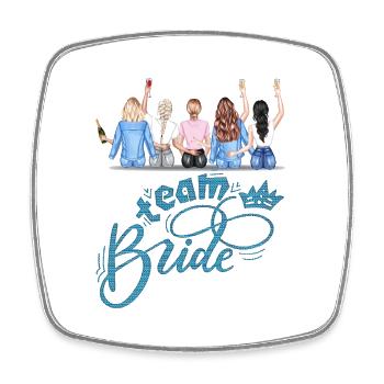 Bride bride wedding stag party bridesmaid party stag party - Square fridge magnet - white - Front