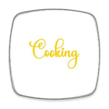 Chef Quote Gift Funny Chef - Square fridge magnet - white - Front