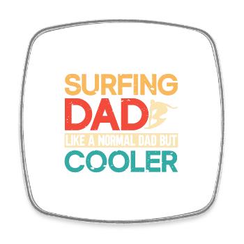 Surfing Sport Beach Surfboard Ocean Sunshine Surf - Viereckiger Kühlschrankmagnet - Weiß - Vorne