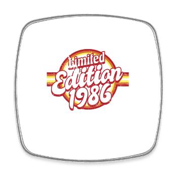 Limited Edition 1986 Vintage - Viereckiger Kühlschrankmagnet - Weiß - Vorne