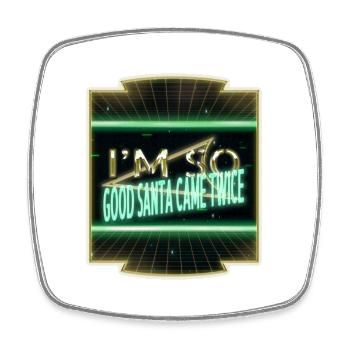 jokes present bedroom funny quote beard happy - Square fridge magnet - white - Front