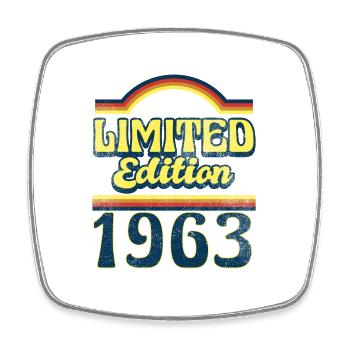 Limited Edition 1963 Vintage - Viereckiger Kühlschrankmagnet - Weiß - Vorne