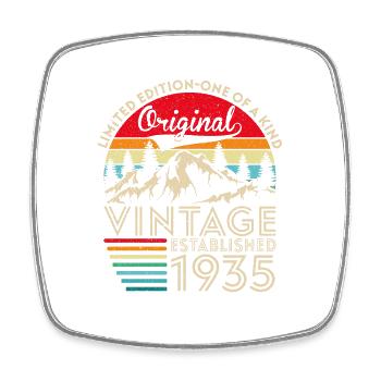 Original Vintage Établi En 1935 Anniversaire - Magnet carré - blanc - Devant