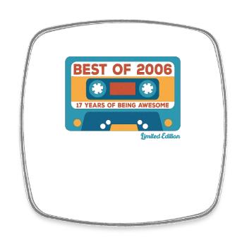 2006 Vintage Vintage Retro Cadeau D’anniversaire - Magnet carré - blanc - Devant