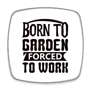Gärtner Obstgarten Hobbygärtner Geschenk Garten - Viereckiger Kühlschrankmagnet - Weiß - Vorne