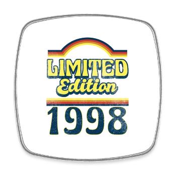 Limited Edition 1998 Vintage - Viereckiger Kühlschrankmagnet - Weiß - Vorne