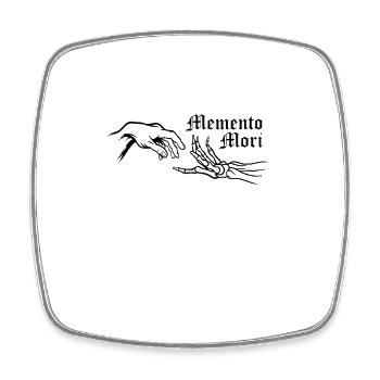 Memento Mori - Square fridge magnet - white - Front