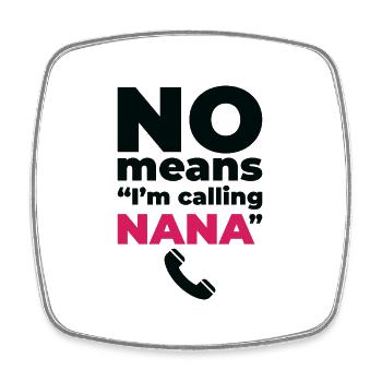 Grandparents Day Grandma Spoiling Favorite - Square fridge magnet - white - Front