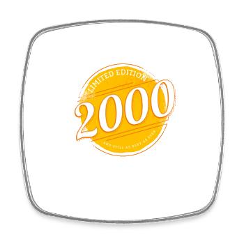 Limited Edition 2000 and as sexy as ever - Square fridge magnet - white - Front