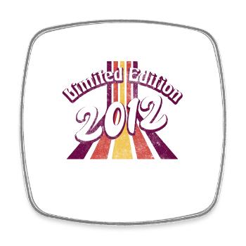 Limited Edition 2012 Vintage - Viereckiger Kühlschrankmagnet - Weiß - Vorne