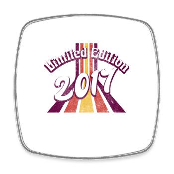 Limited Edition 2017 Vintage - Square fridge magnet - white - Front