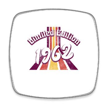 Limited Edition 1962 Vintage - Viereckiger Kühlschrankmagnet - Weiß - Vorne