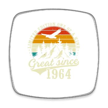 One of a kind since 1964 - Square fridge magnet - white - Front