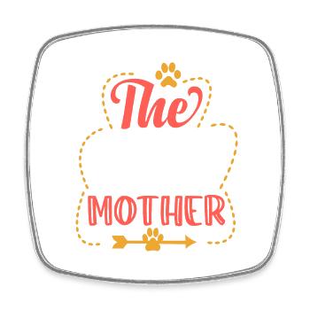 cats - mother of cats - Magnet carré - blanc - Devant