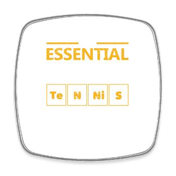 Chimie Tableau périodique Tennis L’essentiel - Magnet carré - blanc - Devant