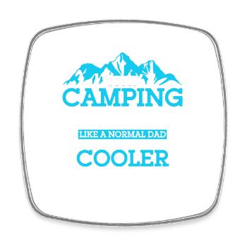 Camping Gift Drôle de dicton pour les campeurs - Magnet carré - blanc - Devant