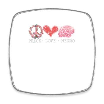 Neuro Nurse Neurologist Neuroscience Neurology Nur - Square fridge magnet - white - Front