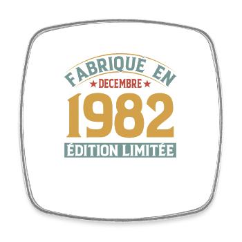 Fabriqué En Décembre 1982 Édition Limitée - Magnet carré - blanc - Devant