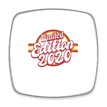 Limited Edition 2020 Vintage - Viereckiger Kühlschrankmagnet - Weiß - Vorne