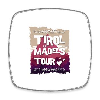 Tirol Mädels Tour - Viereckiger Kühlschrankmagnet - Weiß - Vorne