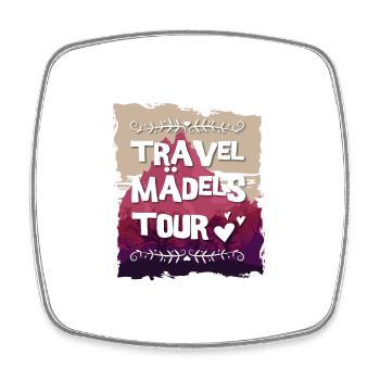 Travel Mädels Tour - Viereckiger Kühlschrankmagnet - Weiß - Vorne