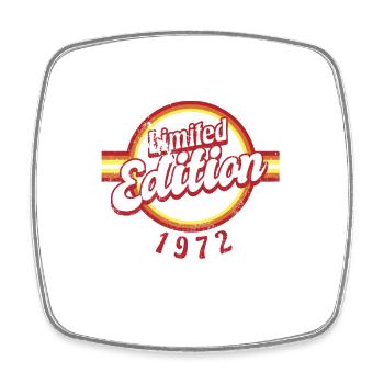 Limited Edition 1972 Vintage - Square fridge magnet - white - Front