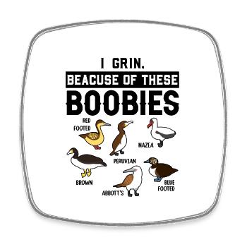 Funny Booby Seabirds Collection - Square fridge magnet - white - Front