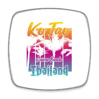 Ko Tao Sairee Beach Thailand - Viereckiger Kühlschrankmagnet - Weiß - Vorne