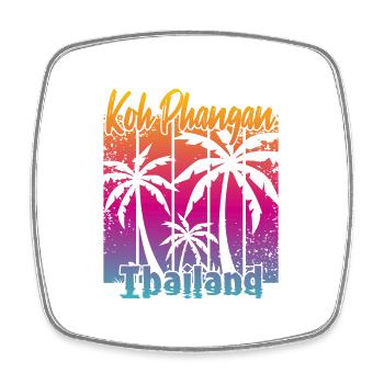 Koh Phangan Thailand - Viereckiger Kühlschrankmagnet - Weiß - Vorne