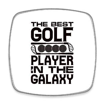 Golf Golfer Gift Hobby Club Quote - Square fridge magnet - white - Front