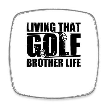 Golf-Bruder Eines Golfspielers Golfer Bruder - Viereckiger Kühlschrankmagnet - Weiß - Vorne