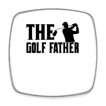 Golf Father Golfer Best Father Golf Course Papa - Square fridge magnet - white - Front