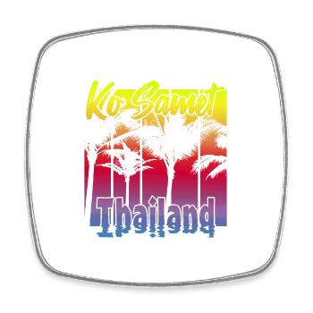 Ko Samet Thailand - Viereckiger Kühlschrankmagnet - Weiß - Vorne