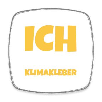 Straße ankleben Protest - Viereckiger Kühlschrankmagnet - Weiß - Vorne