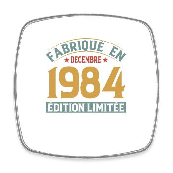 Fabriqué En Décembre 1984 Édition Limitée - Magnet carré - blanc - Devant