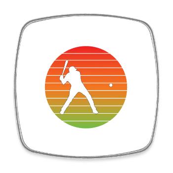 Baseball Gift Baseball Lovers Baseball Game - Square fridge magnet - white - Front