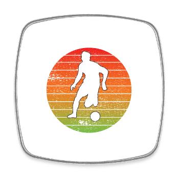 Fußballtrainer Fußball Fußballspieler Fußballer - Viereckiger Kühlschrankmagnet - Weiß - Vorne