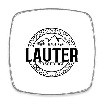 Lauter Erzgebirge - Viereckiger Kühlschrankmagnet - Weiß - Vorne