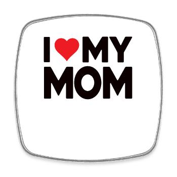 Beste Mama Überhaupt Muttertag Mutter Geschenk - Viereckiger Kühlschrankmagnet - Weiß - Vorne