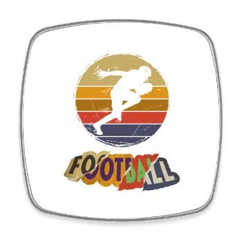 Joueur de football américain Vintage Retro USA Sport - Magnet carré - blanc - Devant