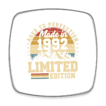 Unique of its kind since 1992 - Square fridge magnet - white - Front
