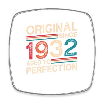 Original Depuis 1932 Vieilli À La Perfection - Magnet carré - blanc - Devant
