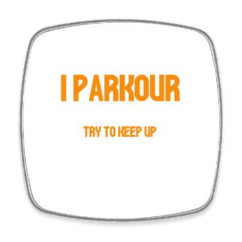 Parkour Cadeau Freerunning Parkour Runner - Magnet carré - blanc - Devant