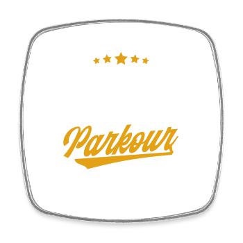 Parkour Geschenk Freerunning Parkourläufer - Viereckiger Kühlschrankmagnet - Weiß - Vorne
