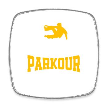 Parkour Cadeau Freerunning Parkour Runner - Magnet carré - blanc - Devant