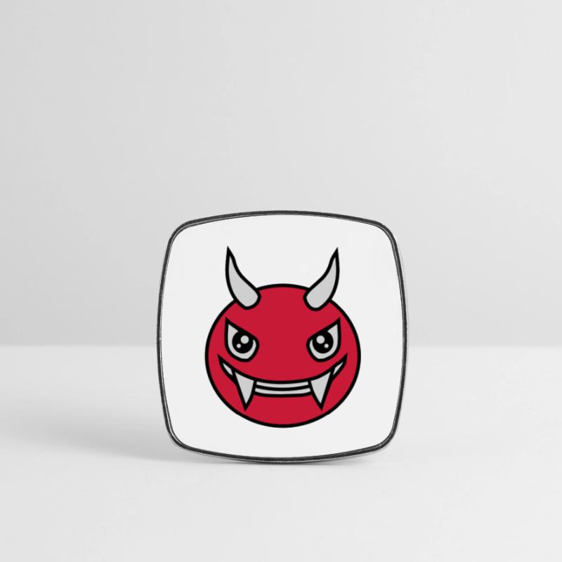 Design Face Evil Devil Magnet carré