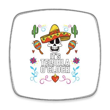 It's Tequila Oclock Alcoholic Tequila Drinker - Viereckiger Kühlschrankmagnet - Weiß - Vorne