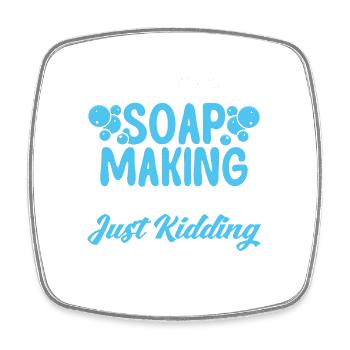 Soap Making Gift Homemade Soap Maker - Square fridge magnet - white - Front