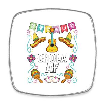 Chola AF Mexican American Pride Latin American - Square fridge magnet - white - Front
