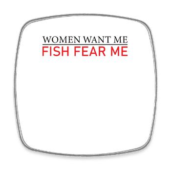 Therapy Fishing Lake Carp Angler Fisher Bait - Square fridge magnet - white - Front